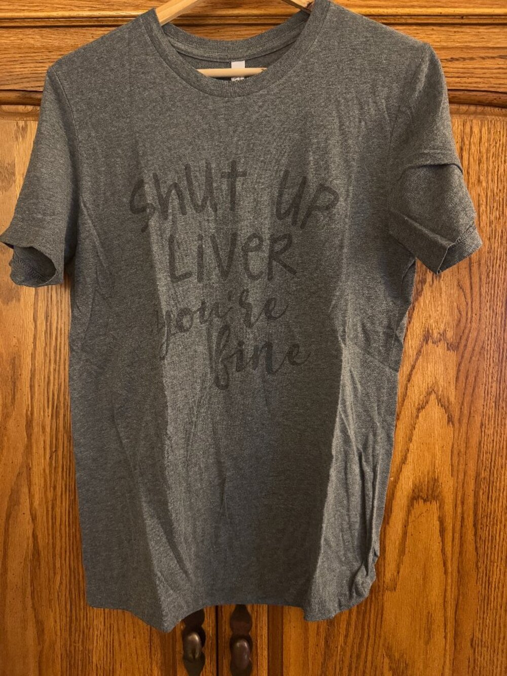 Bella Canvas Gray Short Sleeve Tee with Subtle Script